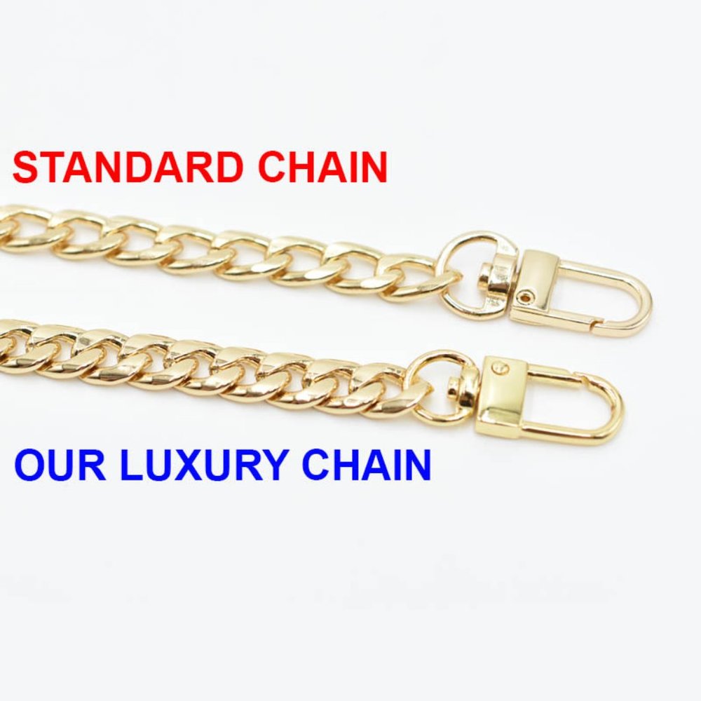 Luxury Gold High Polish Handbag Chain - Picture 8 of 13